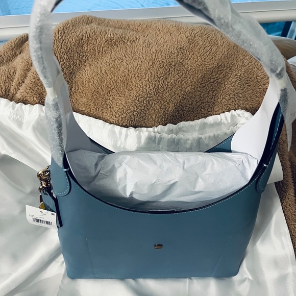 Authentic Coach Brooklyn Bag size 28 in Blue - Picture 6 of 10